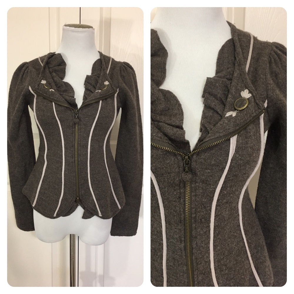New Anthropologie Charlie & Robin wool sweater - Picture 1 of 7